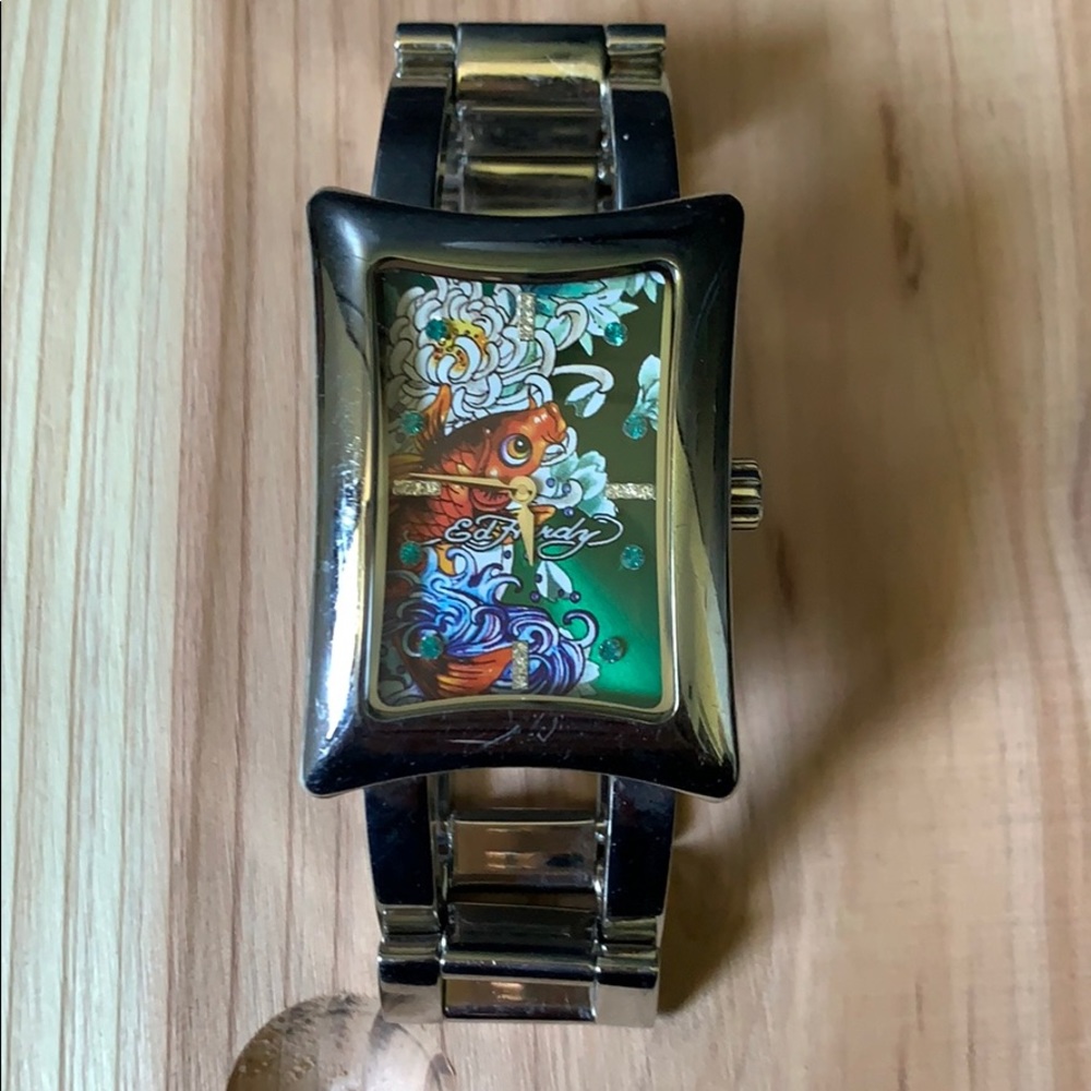 Ed Hardy women’s watch with Swarovski crystals